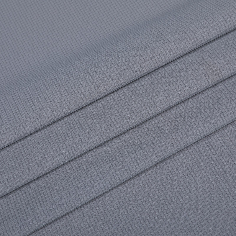 APS1106 Çözgü Örme Polyester Amonyak Küçük Çek Jakar Günlük Giyim Kumaş